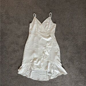Lulu's Cream Ruffled Dress